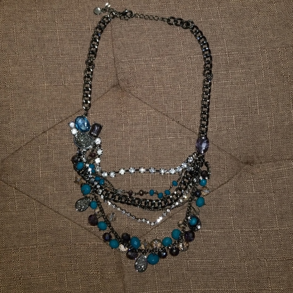 Gorgeous crystal and druzy necklace.